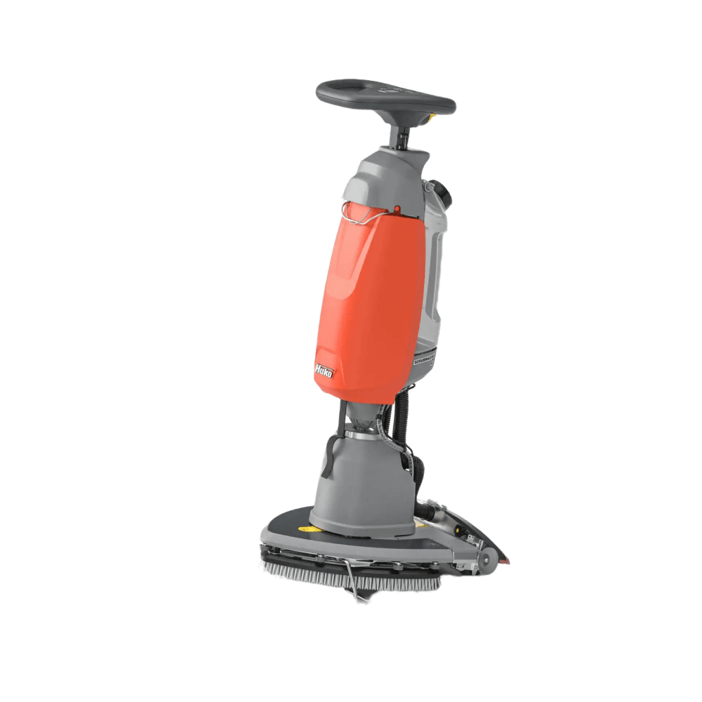 Hako Scrubmaster B5: Cleaning machine with 5L tank and innovative design for tight spaces.