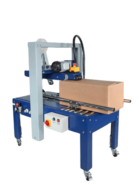 Robopac Robotape TBDA Box Taping Machine - High-efficiency Industrial Packaging